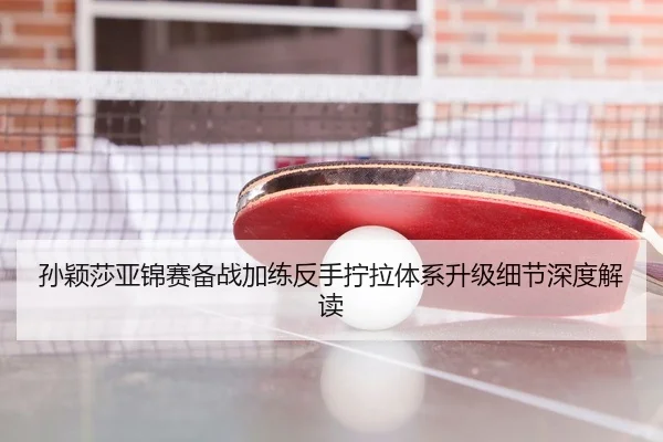 孙颖莎亚锦赛备战加练反手拧拉体系升级细节深度解读